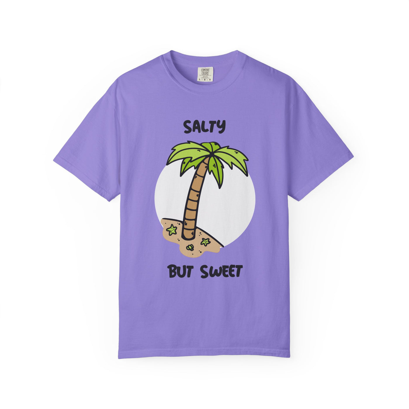 Salty But Sweet T-Shirt, Unisex Garment-Dyed Tee for Beach Lovers, Casual Summer Wear, Gift for Vacation, Ocean Vibes