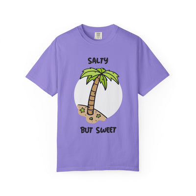 Salty But Sweet T-Shirt, Unisex Garment-Dyed Tee for Beach Lovers, Casual Summer Wear, Gift for Vacation, Ocean Vibes