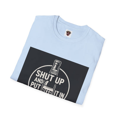 Funny Beer Quote Unisex T-Shirt, Humor Tee for Party, Birthday Gift, Barbecue, Casualwear, Beer Lover Apparel