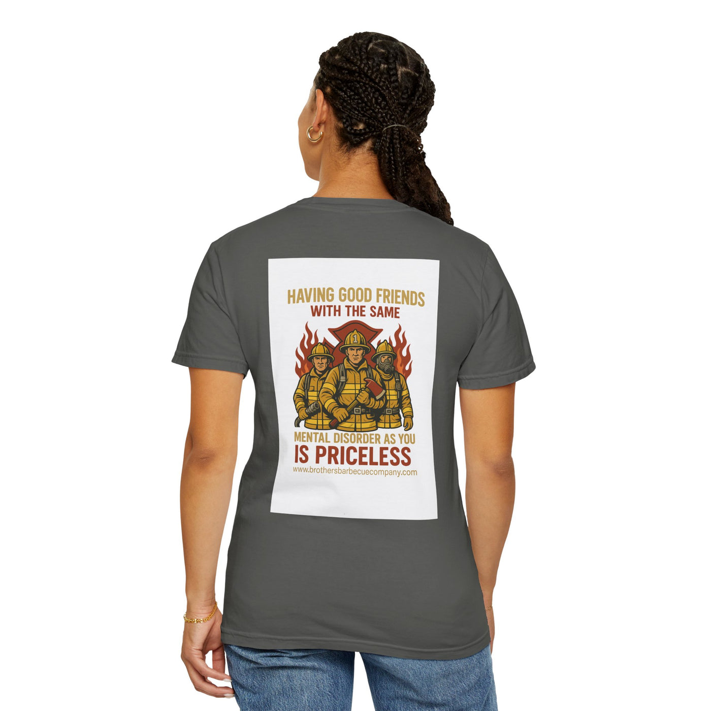 Firefighter Brotherhood T-Shirt | Gift for Firemen, Barbecue Apparel, Mental Health Awareness, Casual Wear, Unique Firefighter Gift