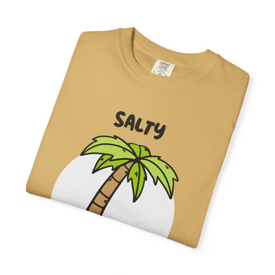 Salty But Sweet T-Shirt, Unisex Garment-Dyed Tee for Beach Lovers, Casual Summer Wear, Gift for Vacation, Ocean Vibes