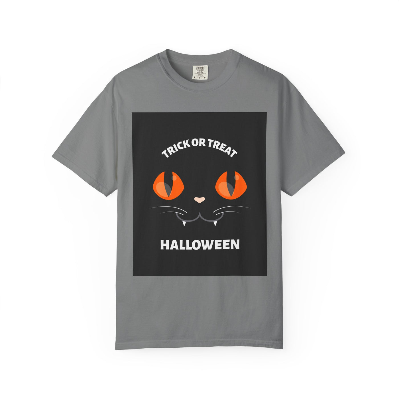 Halloween Cat T-Shirt, Unisex Trick or Treat Tee, Spooky Season Apparel, Cute Halloween Gift, Fall Festival Shirt, Cat Lover T-Shirt