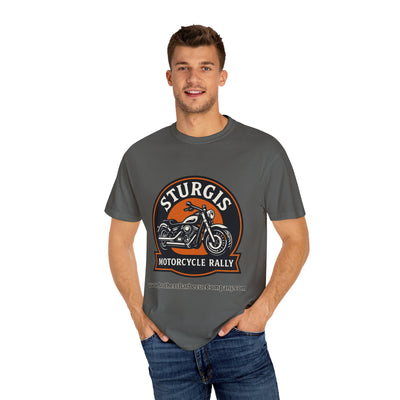 Sturgis Motorcycle Rally T-Shirt | Unisex Garment-Dyed Tee for Bikers, Casual Wear, Road Trip Adventures, Gift for Riders, Summer Outfit