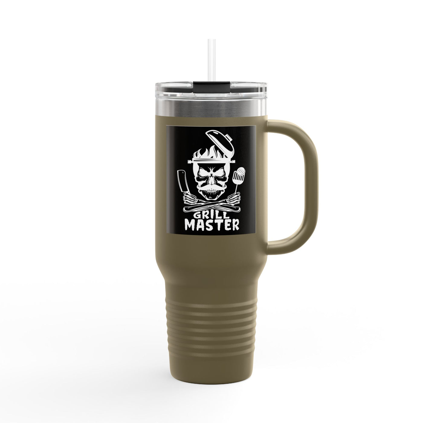 Grill Master Insulated Travel Mug, 40oz | Perfect Gift for BBQ Lovers, Outdoor Adventures, Summer Parties, Father's Day Gift, Road Trips