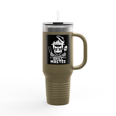 Grill Master Insulated Travel Mug, 40oz | Perfect Gift for BBQ Lovers, Outdoor Adventures, Summer Parties, Father's Day Gift, Road Trips