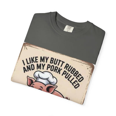 Funny BBQ T-Shirt, I Like My Butt Rubbed and My Pork Pulled Tee, Gift for Grill Masters, Cooking Enthusiasts, Summer Gatherings, [...]