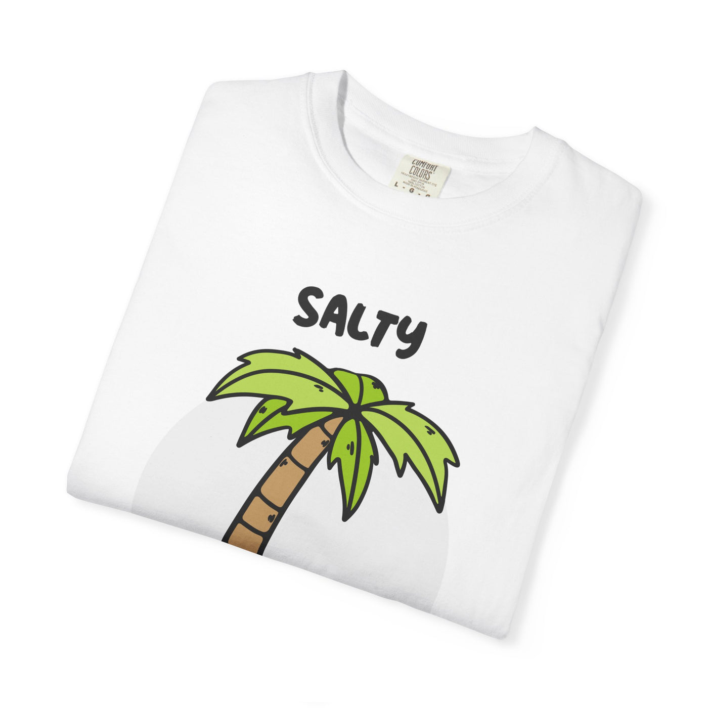 Salty But Sweet T-Shirt, Unisex Garment-Dyed Tee for Beach Lovers, Casual Summer Wear, Gift for Vacation, Ocean Vibes