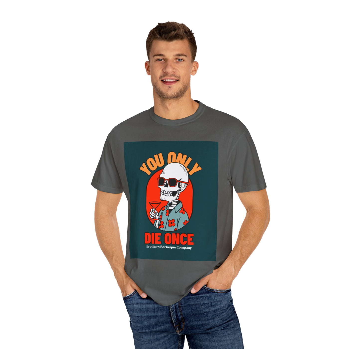 Stylish Unisex T-Shirt - "You Only Die Once" Graphic Tee for Parties, Casual Outings, Gifts, Celebrations, and Everyday Wear