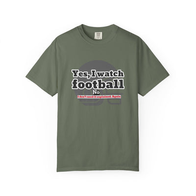 Football Fan T-Shirt, Unisex Casual Tee, Game Day Shirt, Sports Humor Top, Gift for Him or Her
