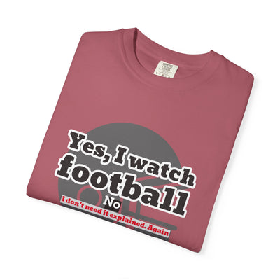 Football Fan T-Shirt, Unisex Casual Tee, Game Day Shirt, Sports Humor Top, Gift for Him or Her