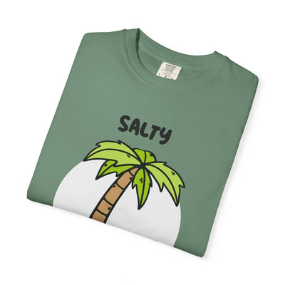 Salty But Sweet T-Shirt, Unisex Garment-Dyed Tee for Beach Lovers, Casual Summer Wear, Gift for Vacation, Ocean Vibes