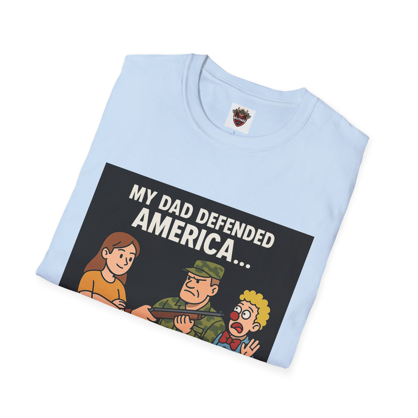 Humorous Dad T-Shirt, Funny Gift for Father's Day, Unisex Softstyle Tee for Dad, Geeky Graphic Tee, Casual Everyday Wear