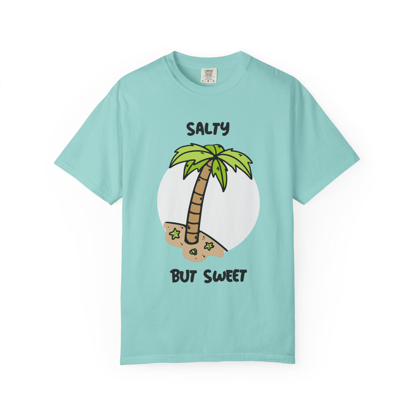 Salty But Sweet T-Shirt, Unisex Garment-Dyed Tee for Beach Lovers, Casual Summer Wear, Gift for Vacation, Ocean Vibes