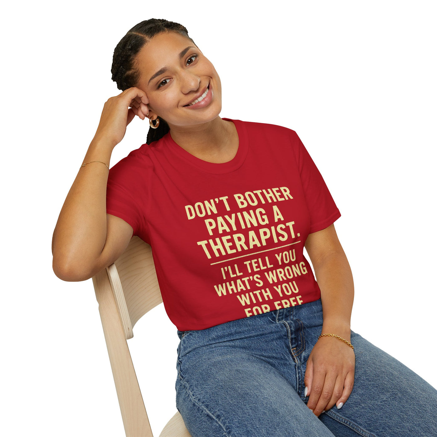 Playful Therapist Quote T-Shirt, Funny Graphic Tee, Gift for Friends, Casual Wear, Humor Apparel, Summer Top