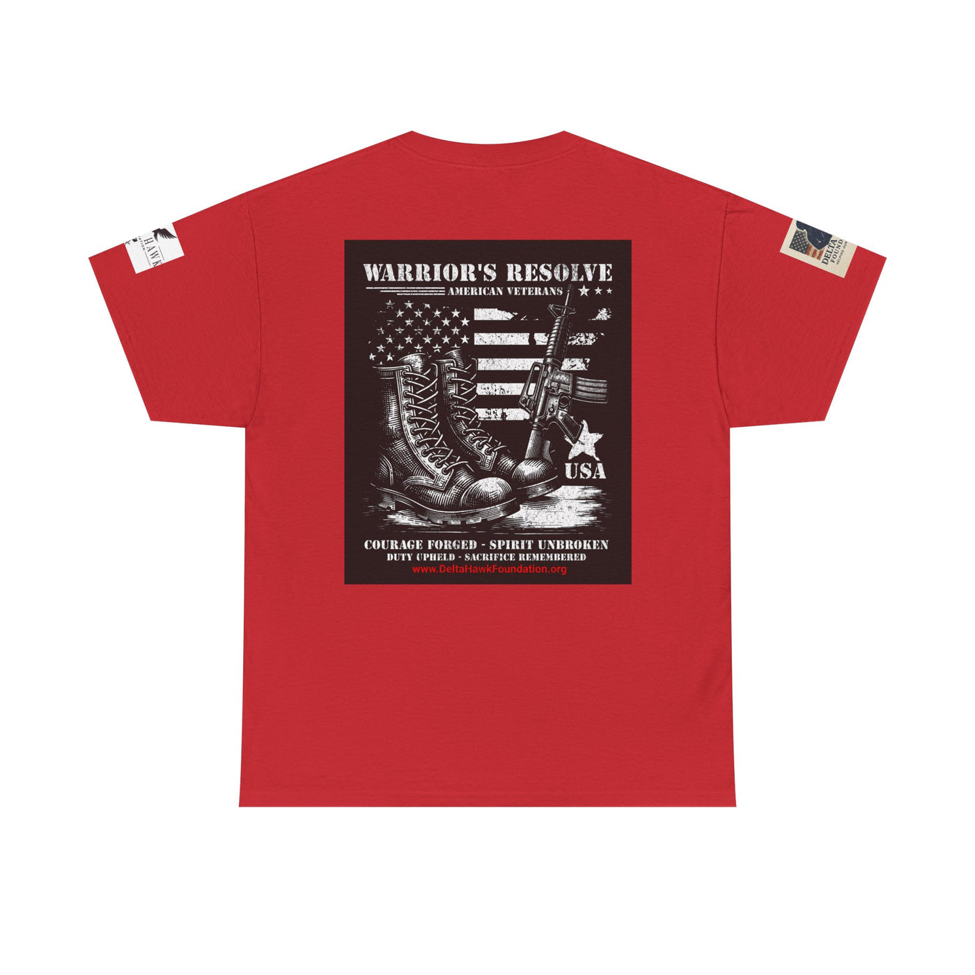 Patriotic Warrior Tee - Delta Hawk Foundation