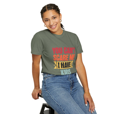 Funny Parent T-Shirt, You Can't Scare Me I Have Kids, Gift for Moms, Dads, Family Reunion, Humor Tee, Birthday Present