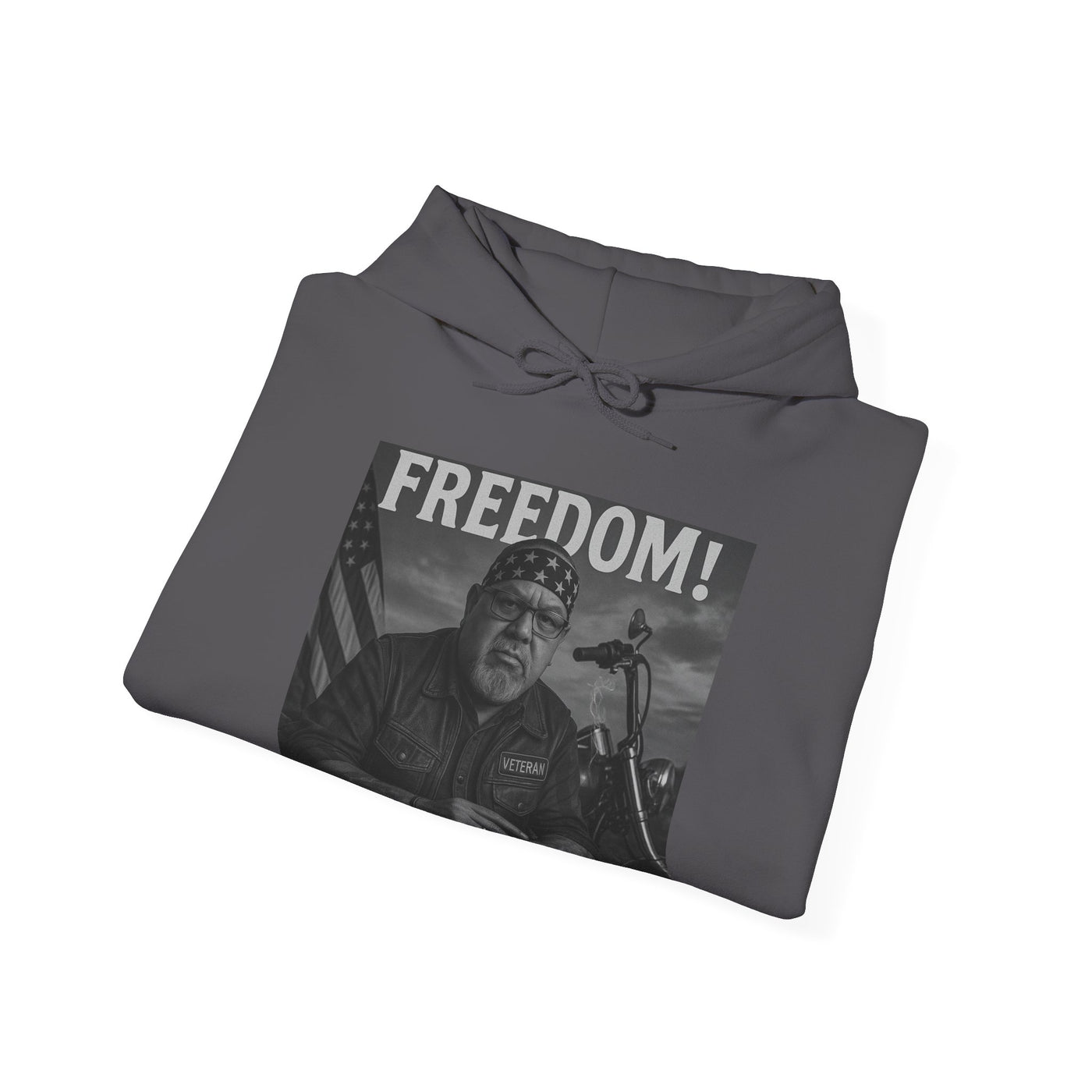 Freedom & Barbeque Unisex Heavy Blend™ Hooded Sweatshirt, Cozy Pullover, Gift for BBQ Lovers, Casual Wear, Freedom Theme, Outdoor Events
