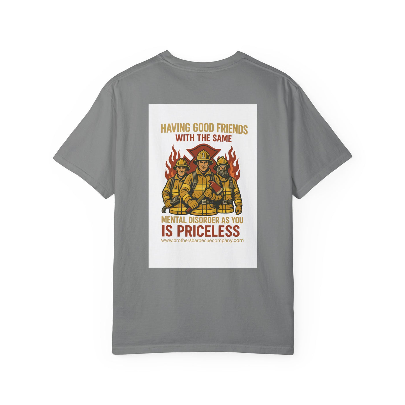 Firefighter Brotherhood T-Shirt | Gift for Firemen, Barbecue Apparel, Mental Health Awareness, Casual Wear, Unique Firefighter Gift