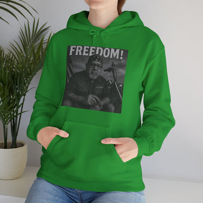 Freedom & Barbeque Unisex Heavy Blend™ Hooded Sweatshirt, Cozy Pullover, Gift for BBQ Lovers, Casual Wear, Freedom Theme, Outdoor Events