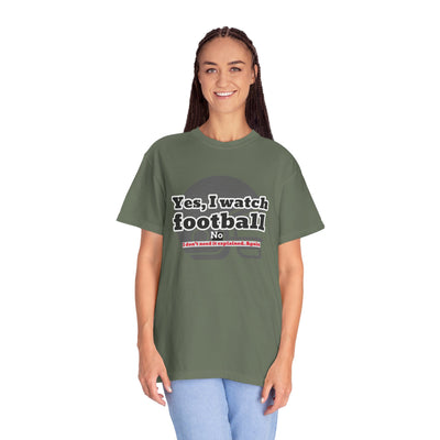 Football Fan T-Shirt, Unisex Casual Tee, Game Day Shirt, Sports Humor Top, Gift for Him or Her