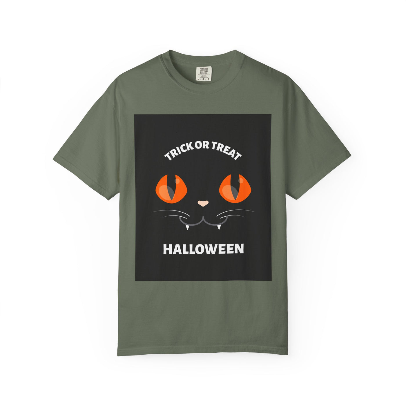 Halloween Cat T-Shirt, Unisex Trick or Treat Tee, Spooky Season Apparel, Cute Halloween Gift, Fall Festival Shirt, Cat Lover T-Shirt