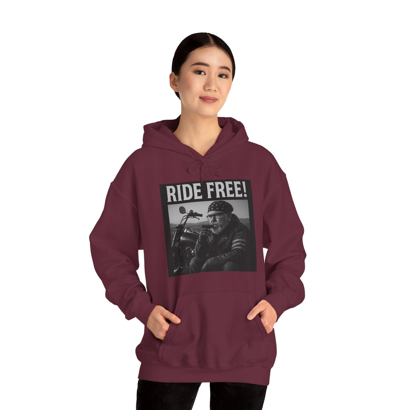 Ride Free! Unisex Heavy Blend Hooded Sweatshirt - Biker Style Hoodie, Motorcycle Apparel, Gift for Motorcycle Enthusiasts, Perfect for [...]