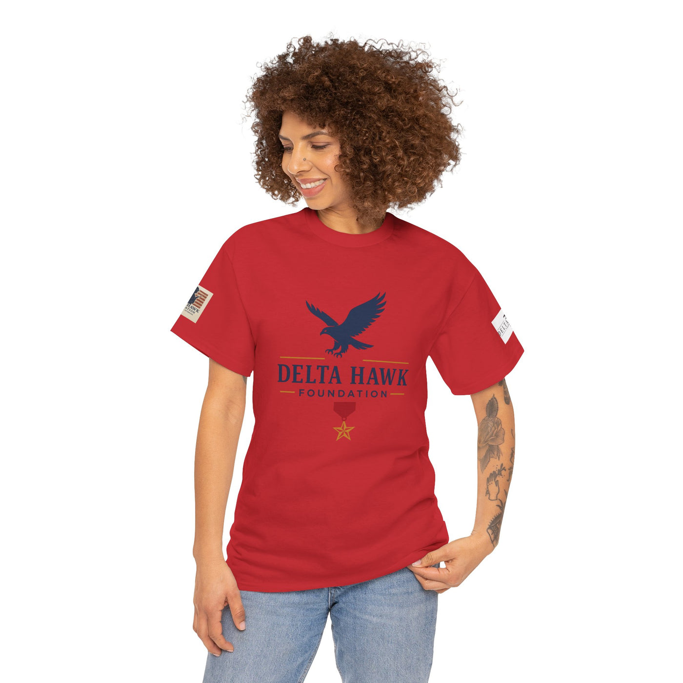 Patriotic Warrior Tee - Delta Hawk Foundation