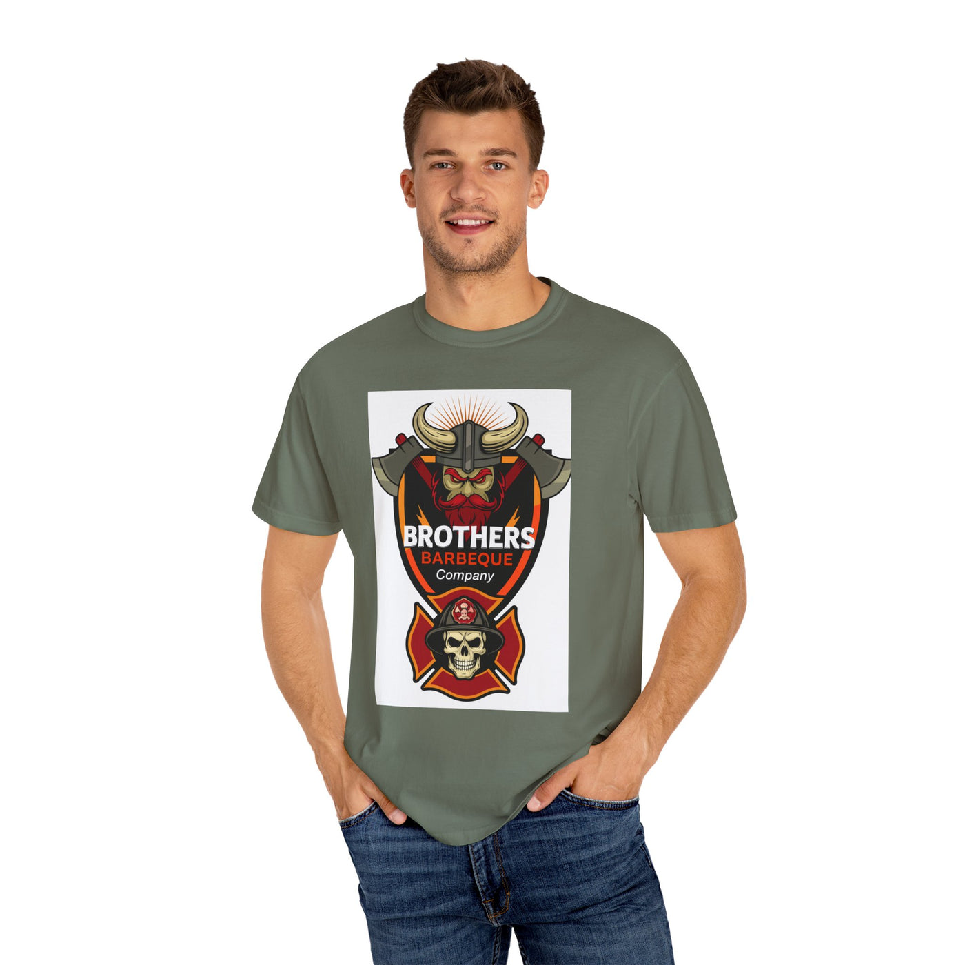 Firefighter Brotherhood T-Shirt | Gift for Firemen, Barbecue Apparel, Mental Health Awareness, Casual Wear, Unique Firefighter Gift