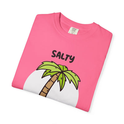 Salty But Sweet T-Shirt, Unisex Garment-Dyed Tee for Beach Lovers, Casual Summer Wear, Gift for Vacation, Ocean Vibes