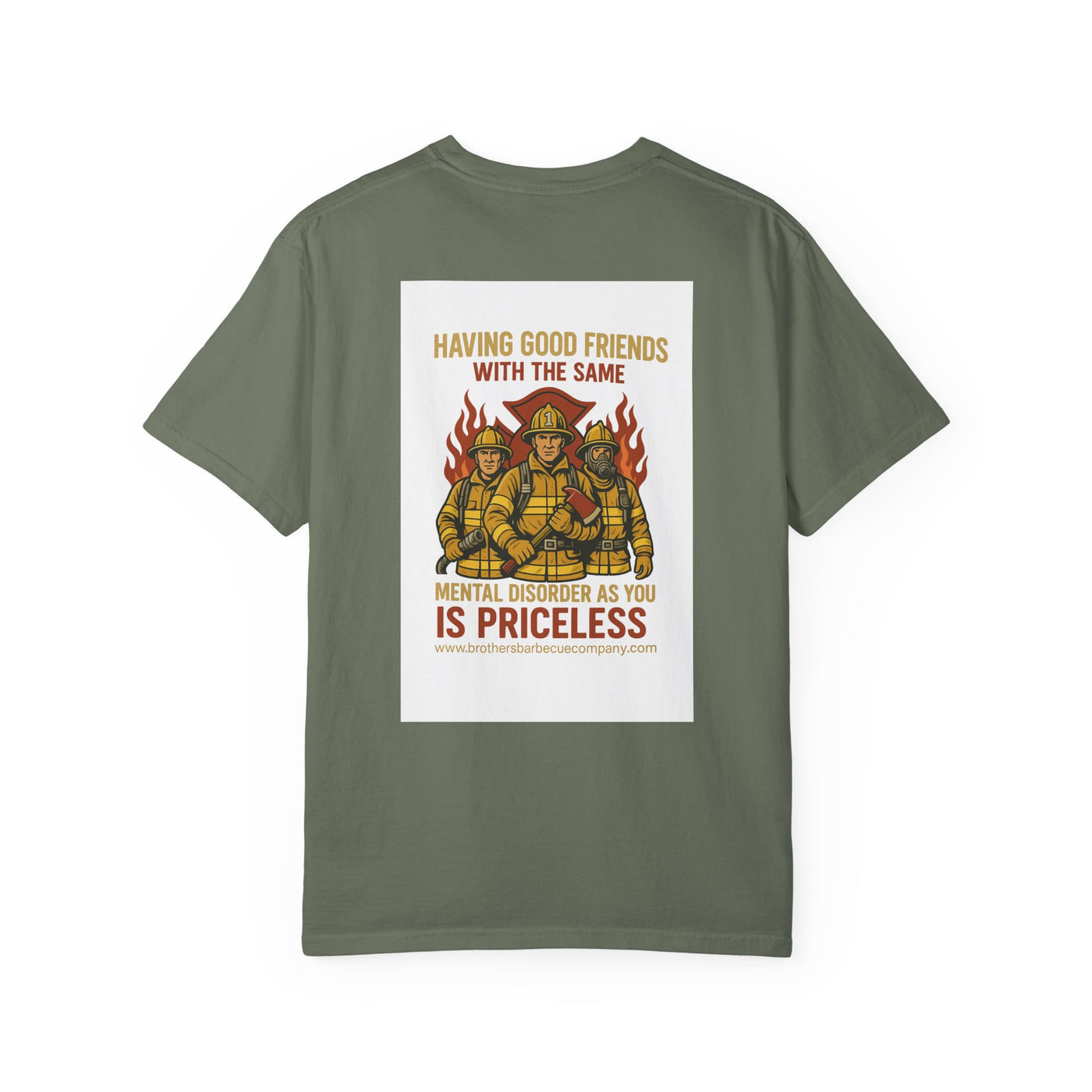 Firefighter Brotherhood T-Shirt | Gift for Firemen, Barbecue Apparel, Mental Health Awareness, Casual Wear, Unique Firefighter Gift