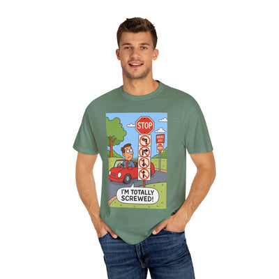 Funny Unisex T-shirt - I'm Totally Screwed, Humorous Tee, Gift for Drivers, Comical Car Shirt, Everyday Wear, Road Trip Apparel
