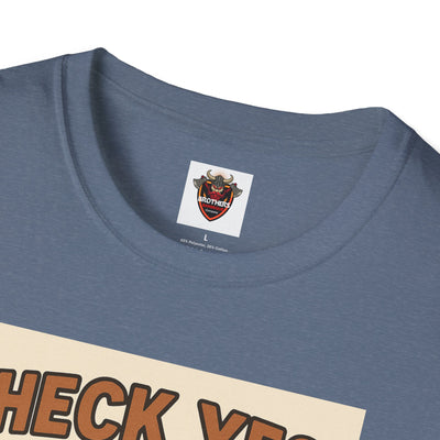 Heck Yes I Eat Ribs Unisex T-Shirt, Funny BBQ Shirt, Gift for Food Lovers, Raccoon Graphic Tee, Summer BBQ Attire