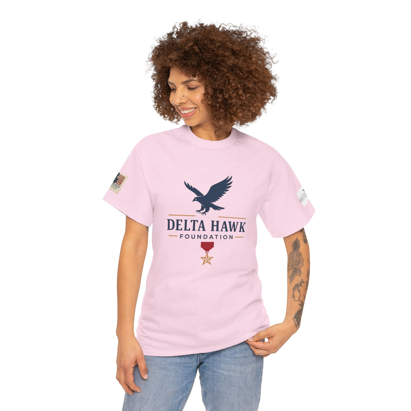 Patriotic Warrior Tee - Delta Hawk Foundation