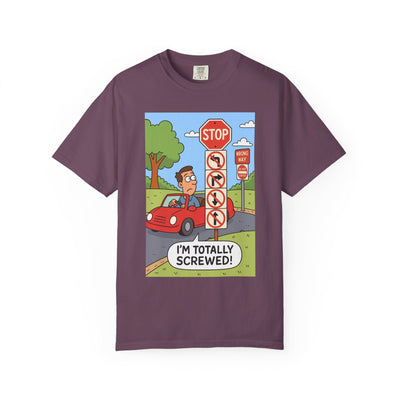 Funny Unisex T-shirt - I'm Totally Screwed, Humorous Tee, Gift for Drivers, Comical Car Shirt, Everyday Wear, Road Trip Apparel