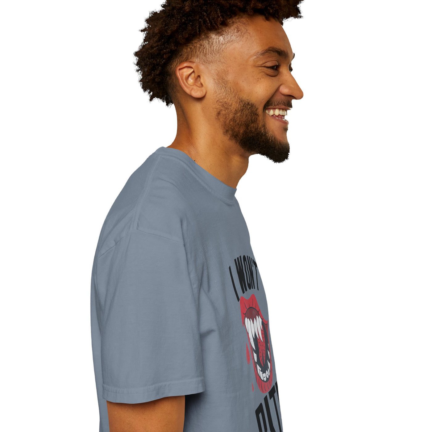 Fun Unisex 'I Won't Bite' T-Shirt for Halloween, Casual Wear, Graphic Tee, Gift for Friends, Statement Shirt