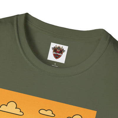 Alien BBQ Meat Party Unisex Softstyle T-Shirt, Funny Graphic Tee, Unique Gift, Summer Barbecue Wear, Casual Everyday Shirt, Fun Statement Top