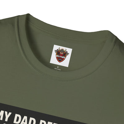 Humorous Dad T-Shirt, Funny Gift for Father's Day, Unisex Softstyle Tee for Dad, Geeky Graphic Tee, Casual Everyday Wear