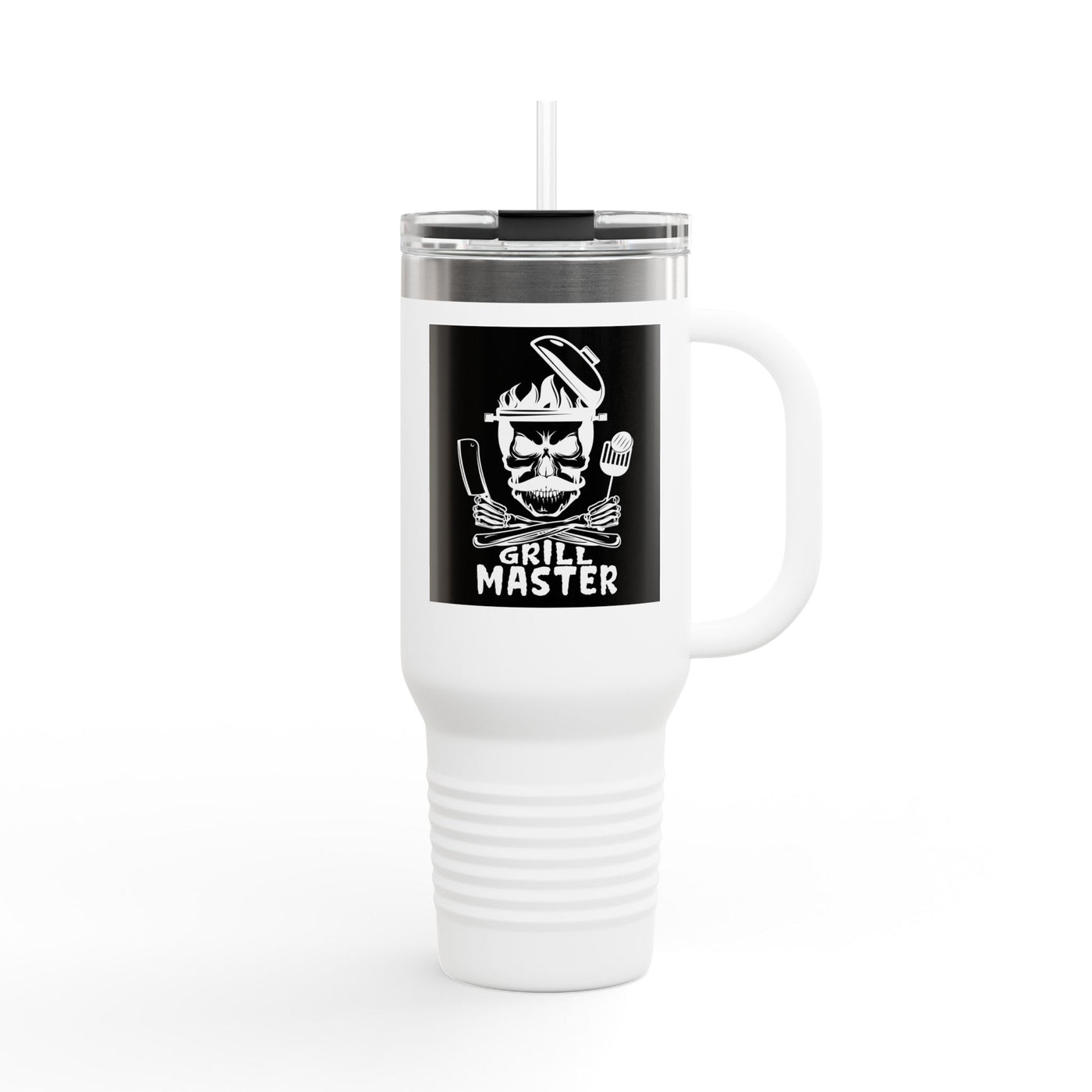 Grill Master Insulated Travel Mug, 40oz | Perfect Gift for BBQ Lovers, Outdoor Adventures, Summer Parties, Father's Day Gift, Road Trips