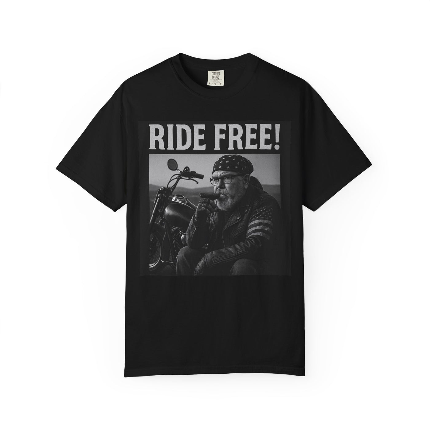 Unisex Motorcycle T-Shirt, Ride Free Tee, Casual Graphic Top, Gifts for Bikers, Brotherhood Apparel, Barbeque Party Shirt