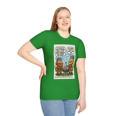 Funny Viking Quote Unisex T-Shirt, Humor Tee, Casual Wear, Gift for Friends, Unique Design, Versatile Style
