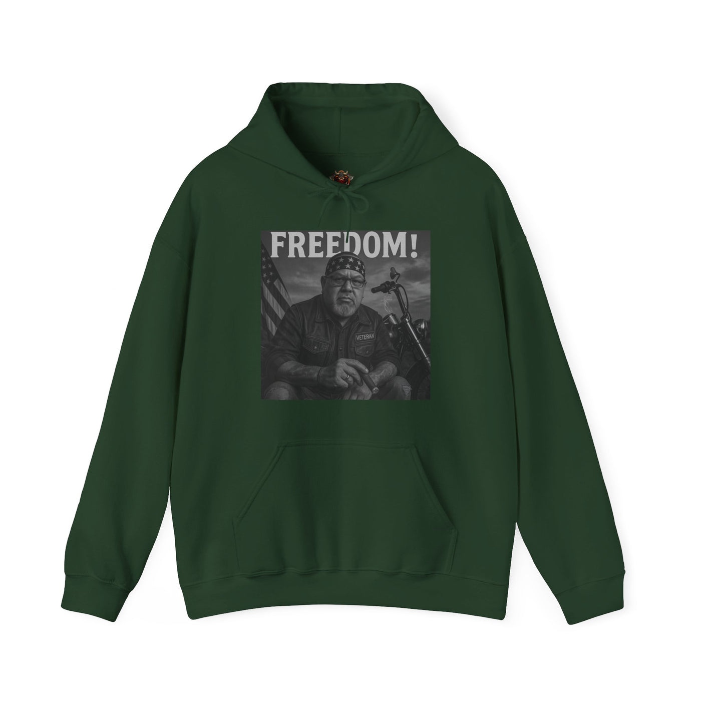 Freedom & Barbeque Unisex Heavy Blend™ Hooded Sweatshirt, Cozy Pullover, Gift for BBQ Lovers, Casual Wear, Freedom Theme, Outdoor Events