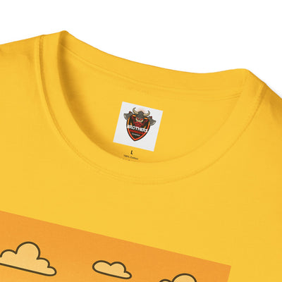 Alien BBQ Meat Party Unisex Softstyle T-Shirt, Funny Graphic Tee, Unique Gift, Summer Barbecue Wear, Casual Everyday Shirt, Fun Statement Top