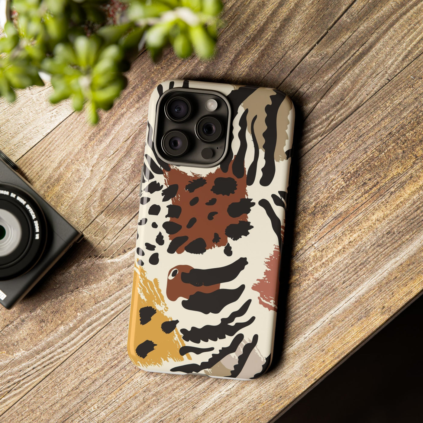 Tough Cases Phone Case with Bold Animal Print, Stylish Phone Cover, Protective Phone Shell, Trendy Gift for Her, iPhone Case, Artful [...]