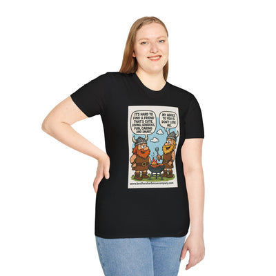 Funny Viking Quote Unisex T-Shirt, Humor Tee, Casual Wear, Gift for Friends, Unique Design, Versatile Style