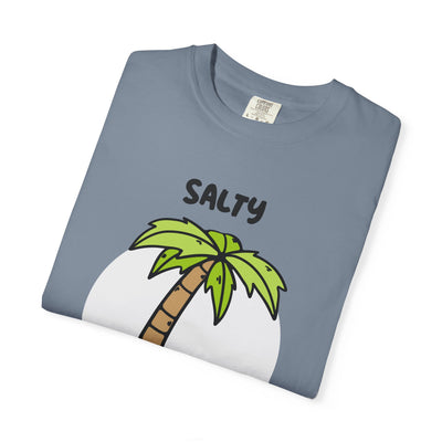 Salty But Sweet T-Shirt, Unisex Garment-Dyed Tee for Beach Lovers, Casual Summer Wear, Gift for Vacation, Ocean Vibes
