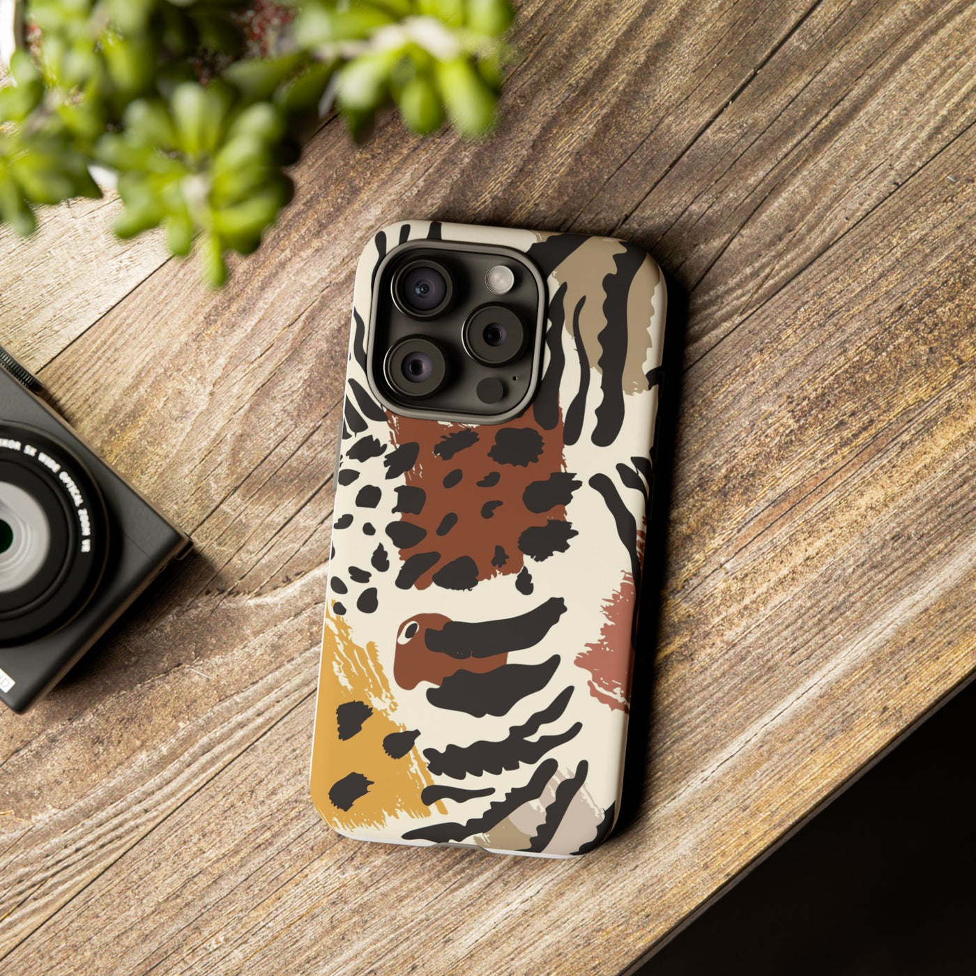 Tough Cases Phone Case with Bold Animal Print, Stylish Phone Cover, Protective Phone Shell, Trendy Gift for Her, iPhone Case, Artful [...]