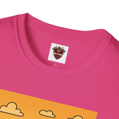 Alien BBQ Meat Party Unisex Softstyle T-Shirt, Funny Graphic Tee, Unique Gift, Summer Barbecue Wear, Casual Everyday Shirt, Fun Statement Top