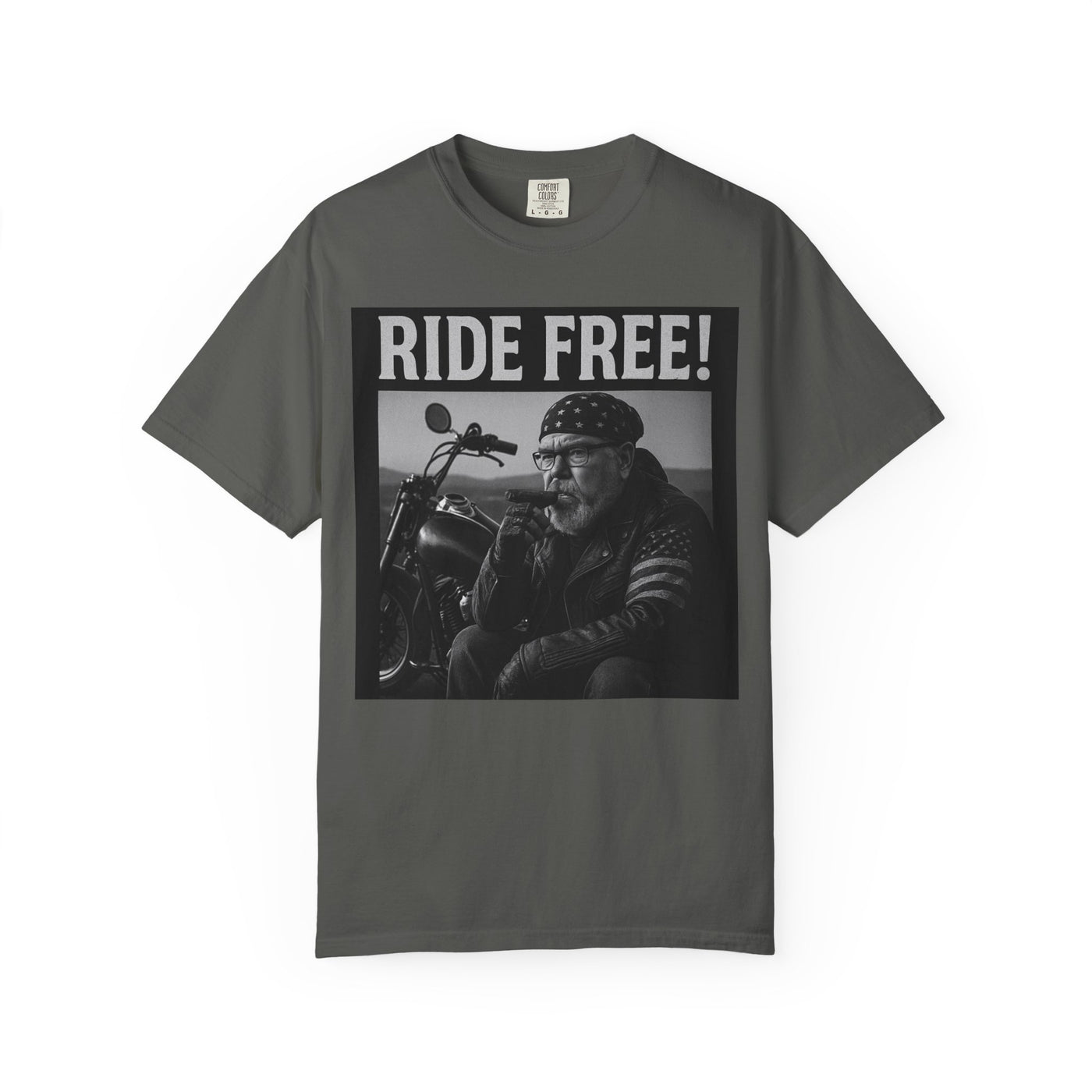 Unisex Motorcycle T-Shirt, Ride Free Tee, Casual Graphic Top, Gifts for Bikers, Brotherhood Apparel, Barbeque Party Shirt