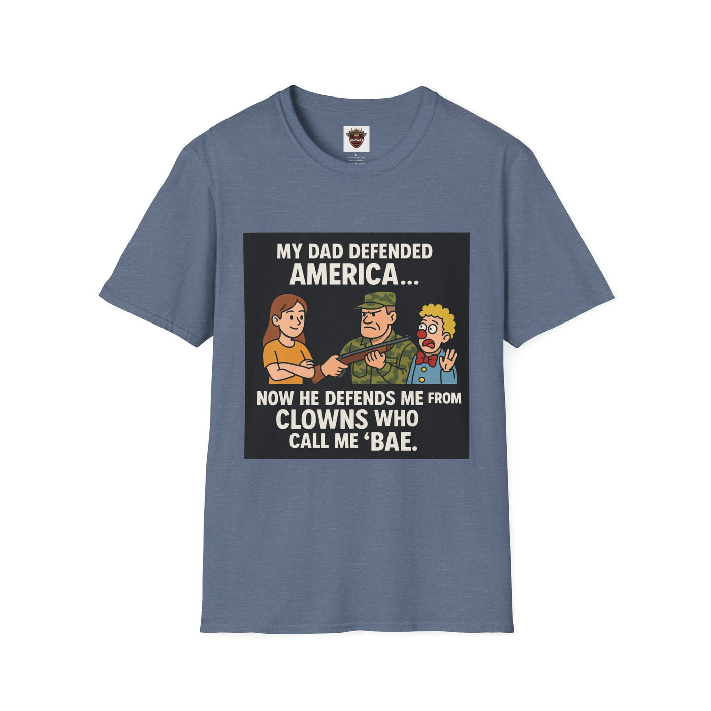 Humorous Dad T-Shirt, Funny Gift for Father's Day, Unisex Softstyle Tee for Dad, Geeky Graphic Tee, Casual Everyday Wear