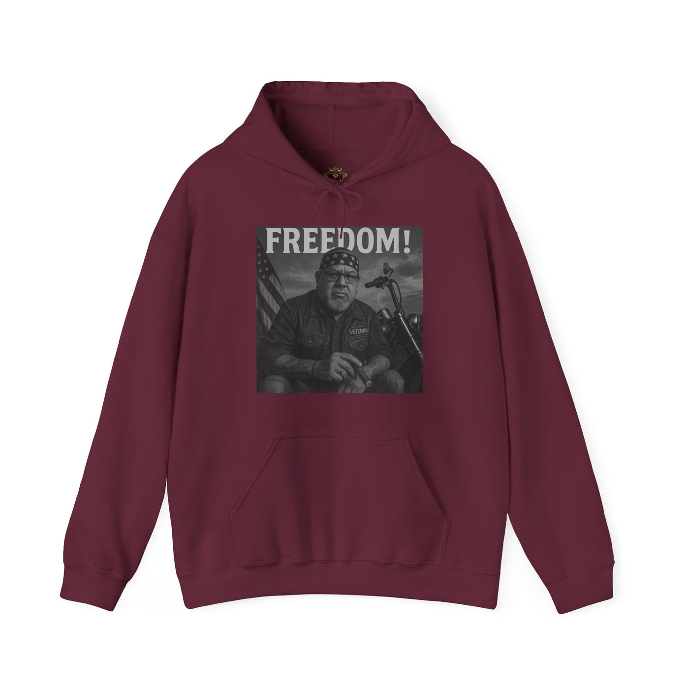 Freedom & Barbeque Unisex Heavy Blend™ Hooded Sweatshirt, Cozy Pullover, Gift for BBQ Lovers, Casual Wear, Freedom Theme, Outdoor Events